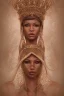 Placeholder: Portrait of a ornate and intricately detailed beautiful female tan skinned goddess queen :: open robes :: exposed breast :: perfect proportions :: flawless eyes :: by Artgerm :: hyperrealistic, hyper detailed, photorealistic :: a masterpiece, incredible composition, amazing depth, imposing, meticulously composed, 16k resolution concept art