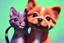 Placeholder: Bring your furry friends to life with an adorable AI-generated image of a playful dog and curious cat. With intricate details and vibrant colors, this heartwarming image captures the innocence and joy of our beloved pets. Whether you're a pet owner or simply an animal lover, this unique artwork is sure to warm your heart and bring a smile to your face. Let our AI technology create a one-of-a-kind masterpiece that celebrates the bond between humans and their animal companions.