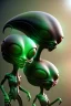 Placeholder: full length aliens clean art NFT, blender 3d