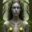 Placeholder: Portrait of beautiful girl, face dept of field,face shining, plant, metal, feathers, Dryad, fae, sidhe, ominous, nature, plants, wildflower sparkle,wildflower 3d view, facepaint, dnd character portrait, intricate, oil on canvas, masterpiece, expert, insanely detailed, 4k resolution, retroanime style, cute big circular reflective eyes, cinematic smooth, intricate detail , soft smooth lighting, soft pastel colors, painted Renaissance style,sharp fucus, bokeh,macro lens, 1500mm lens