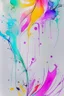 Placeholder: Abstract wet watercolour, primary coloure