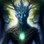 Placeholder: God-like man A tree creature with infinite power A tree creature with infinite power A man with galaxy eyes