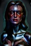 Placeholder: Dark moody night atmosphere, Fire theme art, Portrait of a woman by Michelangelo, 8K, close-up face, anatomically perfect face,