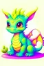 Placeholder: cute little dragon sitting
