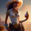 Placeholder: weta disney pixar movie still portrait photo of madison beer as cowgirl woman, intricate, highly detailed, greg rutkowski, wlop, ilya kuvshinov, rossdraws, artgerm, marvel, maxim magazine cover, unreal engine, sweaty, iridescent, bright morning, anime, 8k