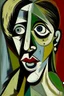 Placeholder: picasso huilende vrouw abstract schilderrrij