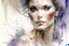 Placeholder: portrait by Willem Haenraets, watercolor, wet on wet and splattering techniques, centered, perfect composition, abstraction, surrealism