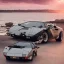 Placeholder: Lamborghini Countach photographed during sunset