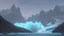 Placeholder: large glaciers in the mountains