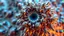Placeholder: a mandelbulb 3d fractal made of metallic color 3d structures, pertty artistc background