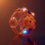 Placeholder: Ring made by wood roots and shreds of glass, orange diamonds sparkles, red rubi fragments around, blue lights reflexes, complex structure, gold details, intricate ring pattern,Unreal Engine 5, lens macro,sharp focus, realistic, hyper detailed, studio lighting, neon light ambient,