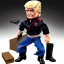 Placeholder: Gi joe donald Trump doll with boots and gun in box