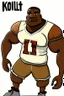 Placeholder: Kholit River Former football player cartoon 2d