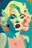 Placeholder: marilyn monroe in a style of Hope Gangloff