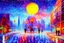 Placeholder: Epic futuristic street, exoplanet in the sky, impressionism painting