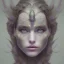 Placeholder: Portrait of beautiful girl, face dept of field,face shining, plant, metal, feathers,central weight average, CWA Dryad, fae, sidhe, ominous, nature, plants, wildflower sparkle,wildflower 3d view, facepaint, dnd character portrait, intricate, oil on canvas, masterpiece, expert, insanely detailed, 4k resolution, retroanime style, cute big circular reflective eyes, cinematic smooth, intricate detail , soft smooth lighting, soft pastel colors, painted Renaissance style,sharp fucus, bokeh,macro lens,