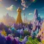 Placeholder: blue gold and violet landscape with multicolored crystals falling from the sky, full of details, smooth, bright sunshine，soft light atmosphere, light effect，vaporwave colorful, concept art, smooth, extremely sharp detail, finely tuned detail, ultra high definition, 8 k, unreal engine 5, ultra sharp focus