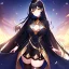 Placeholder: girl, masterpiece, best quality, volumetric lighting, detailed outfit, perfect eyes, black hair, golden eyes, long hair, thigh highs,