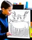 Placeholder: Transform your coloring pages into unique and personalized gifts! Check out a picture of two kids(4 years) showcasing their finished deer coloring page in a frame or as a gift for someone special.
