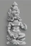 Placeholder: Hindu god Brahma，cute,sticker,Adobe Illustrator,grayscale,3D vector art,hand drawn, digital ,low-poly, retro aesthetic,Greek god with medium aesthetic theme, illustration, highly detailed, simple, smooth, clean vector, no jagged lines, smooth,