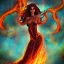 Placeholder: woman made of fire, fire angel, full body portrait, long flowing hair, only wearing bikini made of fire, highly detailed, real life photo, photo quality, extremely detailed, high quality, standing in fire, highly detailed, lots of fire around