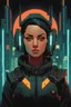 Placeholder: A beautiful portrait painting of a cyberpunk Luz Noceda from The Owl House by pascal blanche and sachin teng and sam yang and greg rutkowski, in style of colorful comic. symmetry, hyper detailed. octanev render. trending on artstation