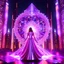 Placeholder: very complex CIFY structure ,pretty viberating color environment 3d metalic and crystal recursive evolving and animating beveled geometric base very complex CIFY structure emiting bubbles that broke, goddess of love in a pretty cleric dress comes out dancing gracefully , viberating color moving very in modern city escape environment while camera tracking it.write in down screen 3d animating"Made in Grok By:J.Babakan"