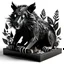 Placeholder: Tasmanian Devil ornate Papercraft, popup book, soft shadows, ambient occlusion, monochromatic