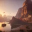 Placeholder: Petra, Ürdün, sunset, fantasy art, flying birds, springs, landscape, beautiful, realistic, hyper detailed, unreal engine 5, octane render