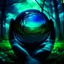 Placeholder: promise the world, dark green and blue colors, fantasy atmosphere, photo quality