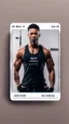 Placeholder: gym profile card and picture of person