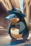 Placeholder: Posion, ground type platypus pokemon on mission, agent cap