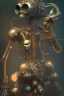 Placeholder: portriate of gaspunk skeletion,volumetric lighting, particals, intricate detail,realistc, close up