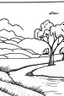 Placeholder: landscape simple drawings for coloring