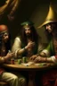 Placeholder: Jesus and some pirates friends smoking and playing cards, davinci. Surreal.