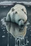 Placeholder: polar bear melting into a puddle, hyper-realistic photography, detailed expression of agony, hyper-realistic fur and anatomy details, Takeshi Kawano style, engraved fur details, anatomically correct animal, dark colour tone, epic colour treatment, cinematic colour treatment, meticulously intricate perfectly symmetrical extremely detailed, pixiv daily ranking, pixiv, extreme depth of field, artstation, sculpture style, spectacular details, volumetric lighting, masterpiece, cinematic, Hollywood pr