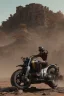 Placeholder: An advanced motorcycle with four wheels and a turbo jet in the back with rockets and machine guns