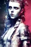 Placeholder: Danish singer MØ face,Abstract Yoji Shinkawa,cyberpunk,