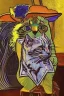 Placeholder: Portrait of a cat by Van Gogh