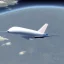 Placeholder: Hyperrealistic Futuristic Airplane