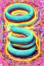 Placeholder: "Massive delusions in the form of a neon snake"; hallucinogenic optical art depicting the failure of western society contrasted to the bandwidth of consciousness, which is a playful pastel Post-Impressionistic background surrounded by surreal elements inspired by an admixture of Hundertwasser and Klee