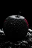 Placeholder: apple with snow and dark mood