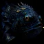 Placeholder: Portrait of a Humanoid fish Hyperdetailed hyper realistic dark fantasy intricate background complex lighting scales