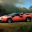 Placeholder: hyperrealistic full picture of 'Lamborghini Countach' three quarter view,by gaston bussiere, greg rutkowski, yoji shinkawa, yoshitaka amano, tsutomu nihei, donato giancola, tim hildebrandt,oil on canvas, cinematic composition,Sharp detail,extreme detail,fit car inside picture,16k