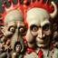 Placeholder: The oddest composition and mixture of beings, details of the splop very accentuated, Max Ernst style, oniric, pompous, George Grosz, distorted, blatant, gross, mundane, analogic photography, clear focus, ZBrush