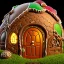 Placeholder: an intricate hobbit-style gingerbread house under a glass dome, rainbow sprinkles, frosting, 8k resolution, centered, high-quality, ultrafine-detail, digital art, flickering light, detailed matte, volumetric lighting, illustration, 3D octane render, brian froud, howard lyon, ben goossens, George Grie, greg rutowski, alphonse mucha