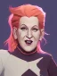 Placeholder: Portrait of a 30 year old strange witch like Bette Midler