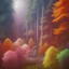 Placeholder:  pastel colors, future art , red, orange, white,brown,son, earth, wod, trees, flowers, forest