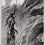 Placeholder: [Conan the Barbarian] holing an ((axe)) and standing on a cliff by the sea where monsters fight by Barry Windsor-Smith, extremely detailed face, full-body