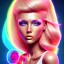 Placeholder: Neon blonde pop girl